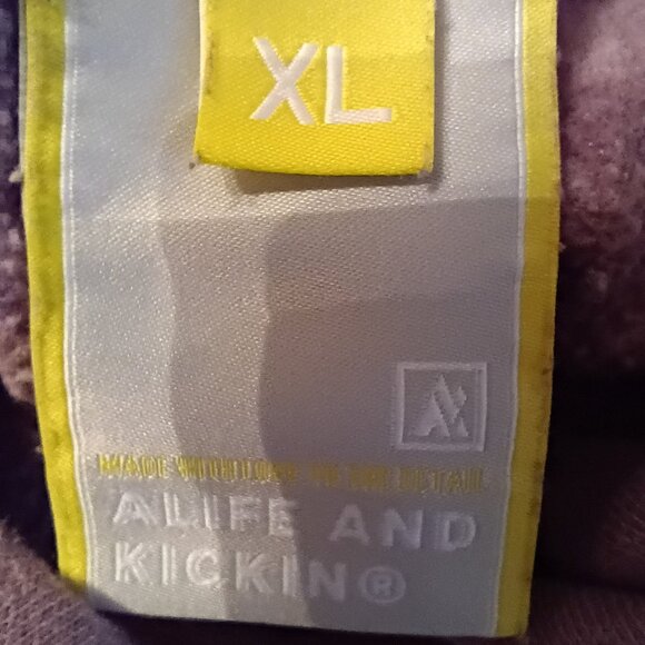 ALIFE&KICKIN Women's Vintage Hoodie Sweatshirt XL Dusty Rose Boho Cotton Chic - Picture 8 of 11